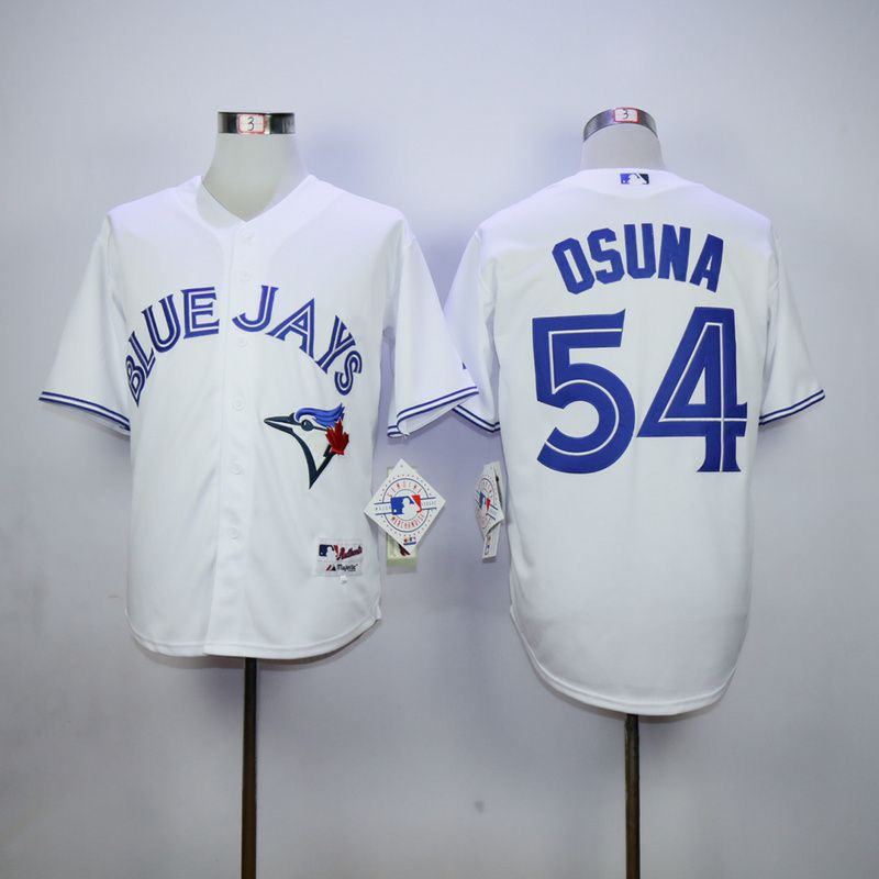 Men Toronto Blue Jays #54 Osuna White MLB Jerseys